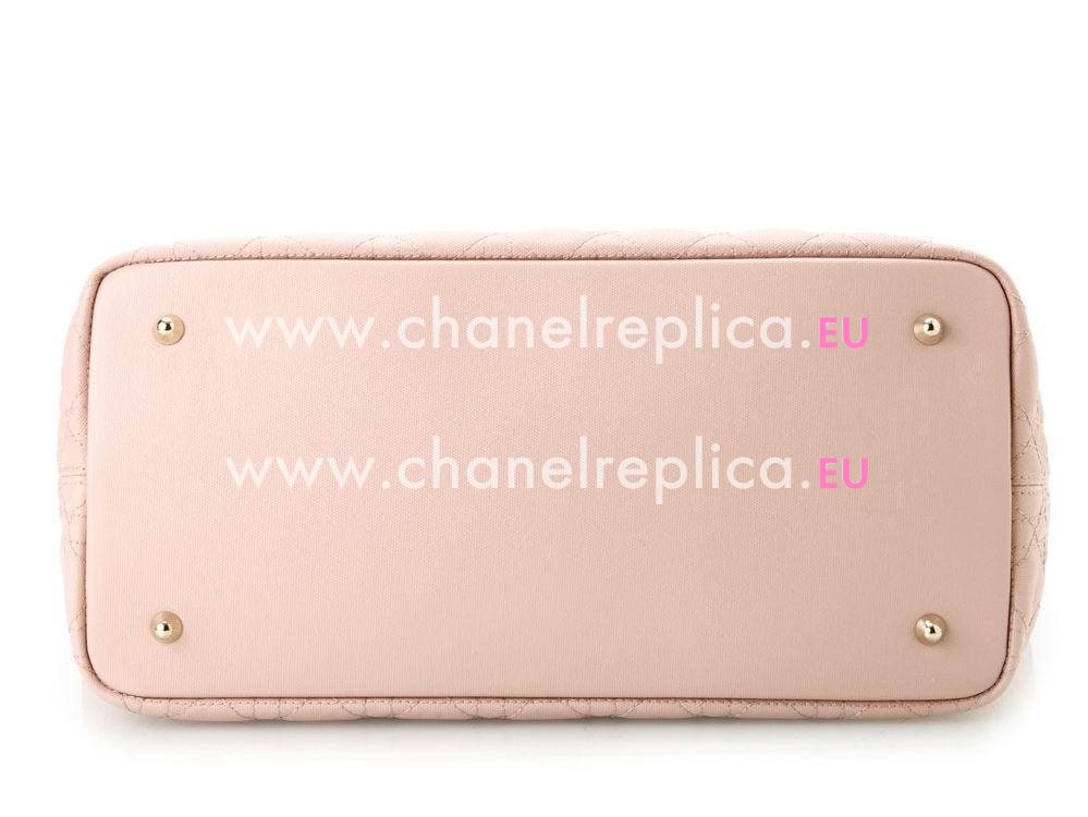 Christian Dior Panarea Canvas Medium Tote Bag Nude Pink D98951