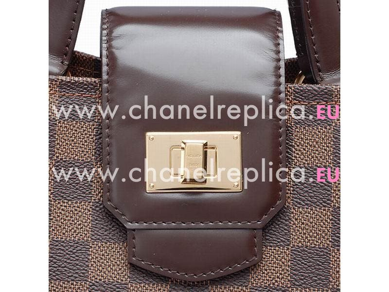 Louis Vuitton Damier Ebene Canvas Top Handle Handbag N41177