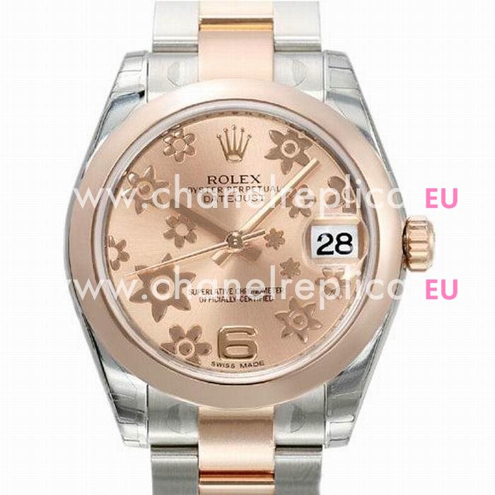 Rolex Datejust Automatic 31mm 18K Rose Gold Stainless Steel Watch R7030609