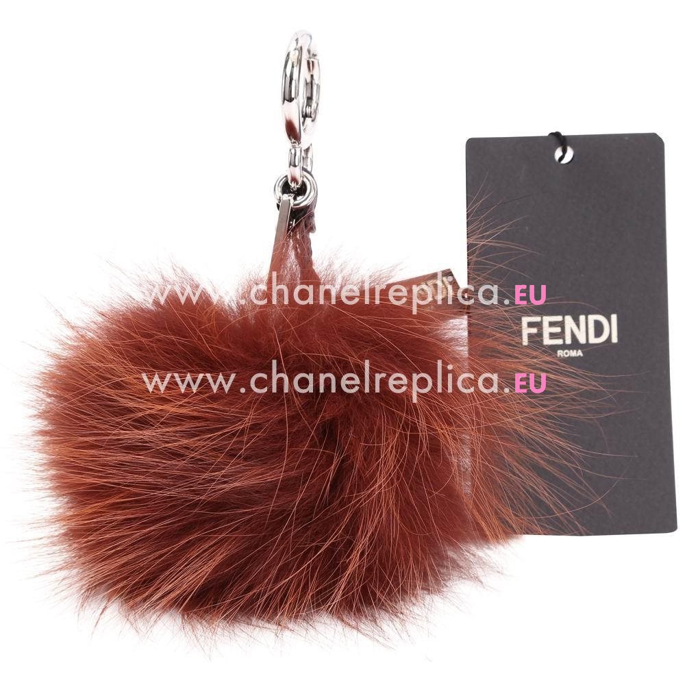 FENDI Grimmy Bag Bugs The Fox Pandent Brick red F6122802