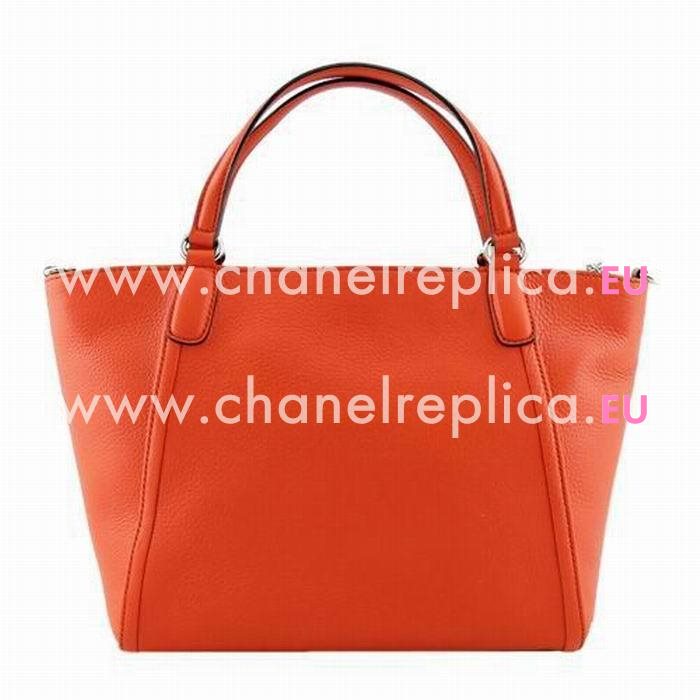 Gucci Soho GG Caviar Calfskin Bag Orange Red G5594636