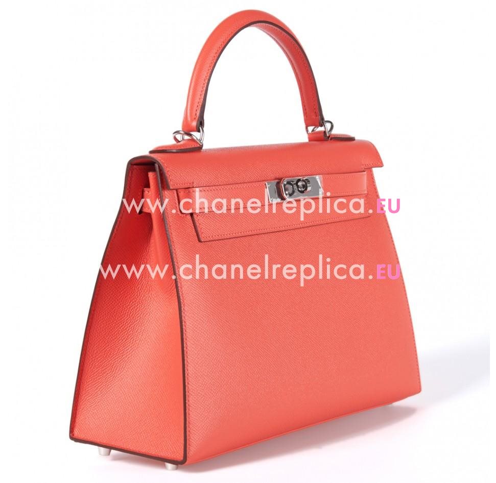 Hermes Kelly 32cm Rose Jaipur Epsom Leather Sellier Bag Palladium Hardware HK1032SZW