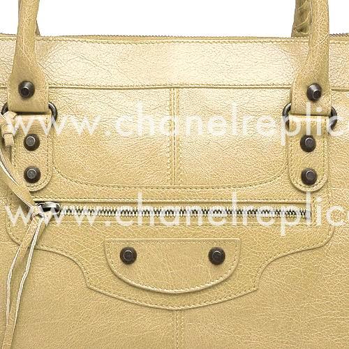 Balenciage Work Lambskin Gold hardware Bag Desert B2055103