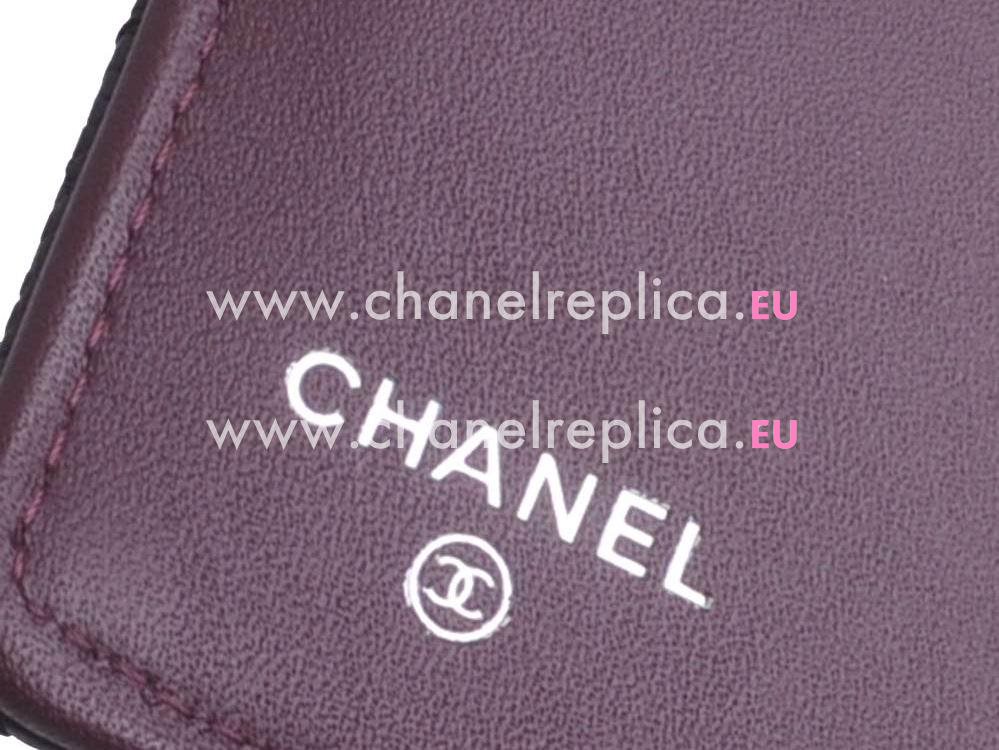 Chanel Classic CC Caviar Long Wallet Black Silver A31509