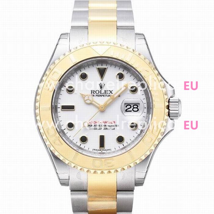 Rolex Datejust Automatic 42mm 18K Gold Stainless Steel Watch white R16623