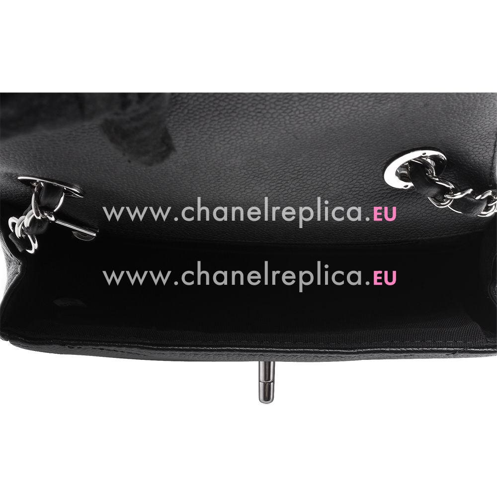 Chanel Big CC V Caviar Calfskin Flap Shouldbag Black A881848