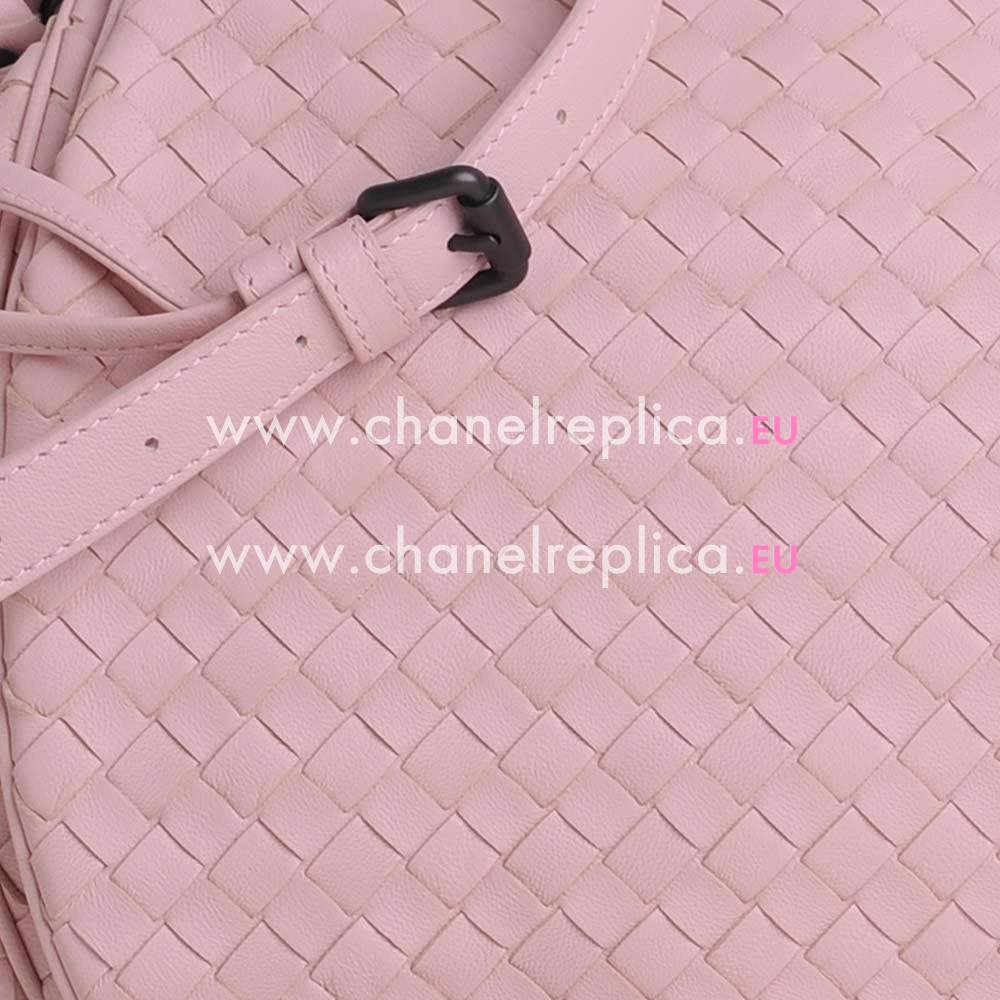 Bottega Veneta Cross Body Nappa Woven Shouldbag Pink B6110308