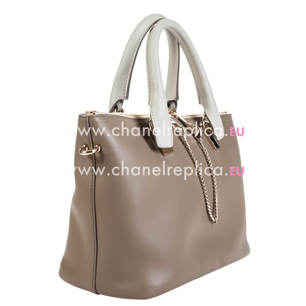 Chloe Bayle Calfskin Hand Bag In Brown C5255434