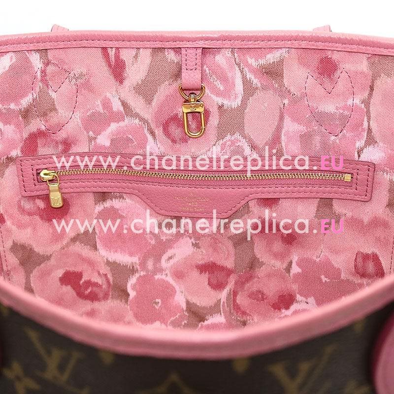 Louis Vuitton Monogram Canvas Neverfull MM Rose M40939