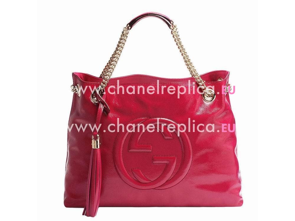 Gucci Soho GG Calfskin Bag Peach Pink G596864