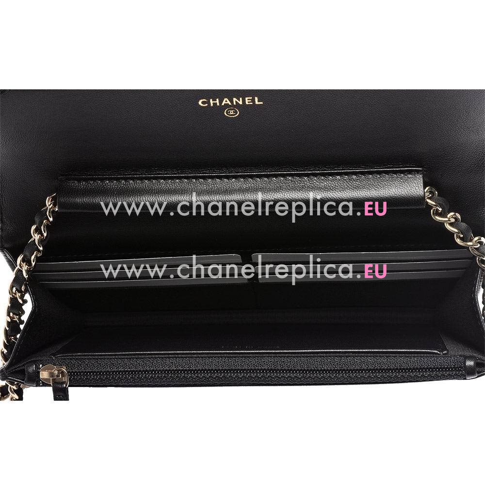 Chanel Classic Boy Gold Hardware Goatskin Hand/Shoulder Bag Black C6112103