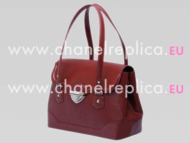 Louis Vuitton Epi Leather Rubis Handbag Bagatelle GM M4022M