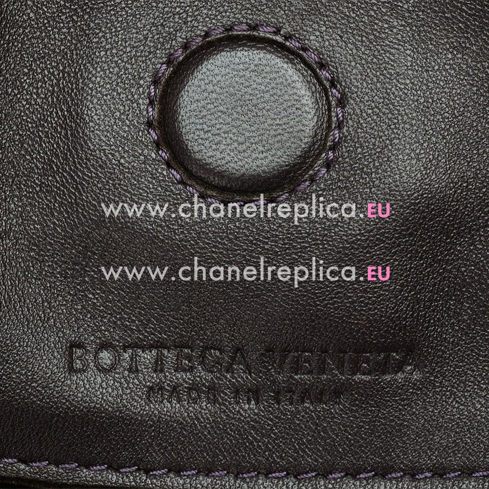 Bottega Veneta Campana Nappa Woven Large Shouldbag Deep Purple BV469065