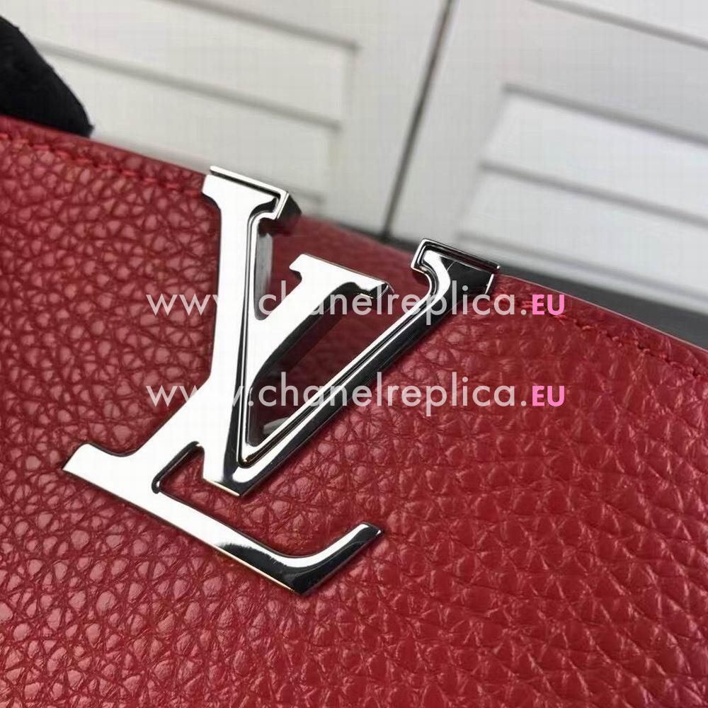 Louis Vuitton Capucines Nano Taurillon Leather Bag In Red M612152