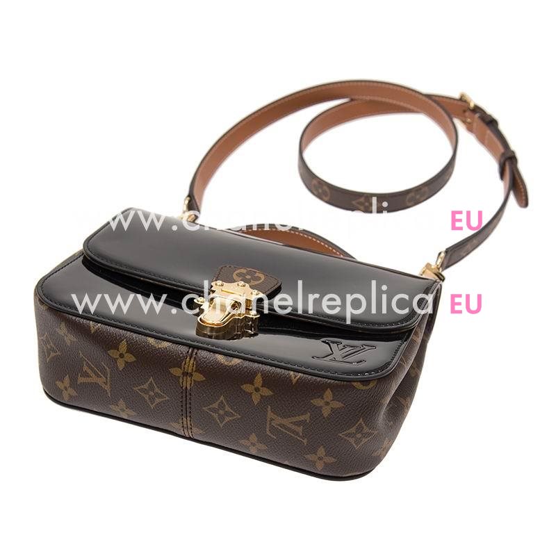 Louis Vuitton Smooth Patent Leather Cherrywood BB Black M51953
