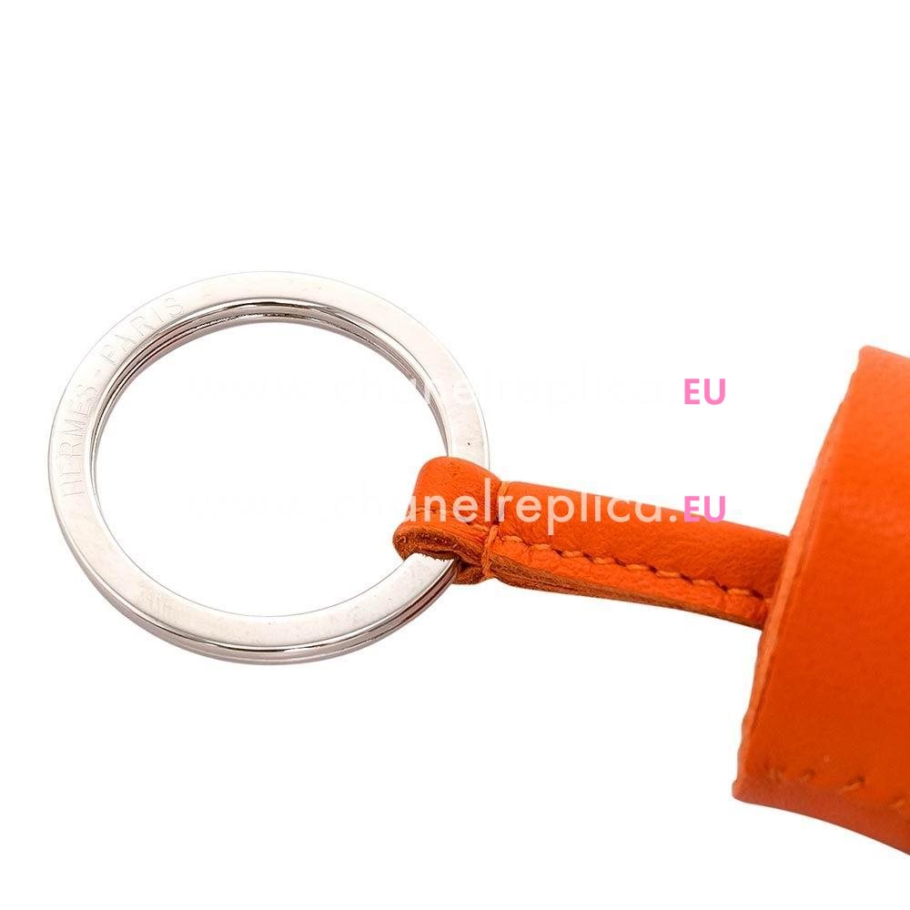 Hermes Tassel lambskin Handbag Hanging Omarment In Orange H6122110