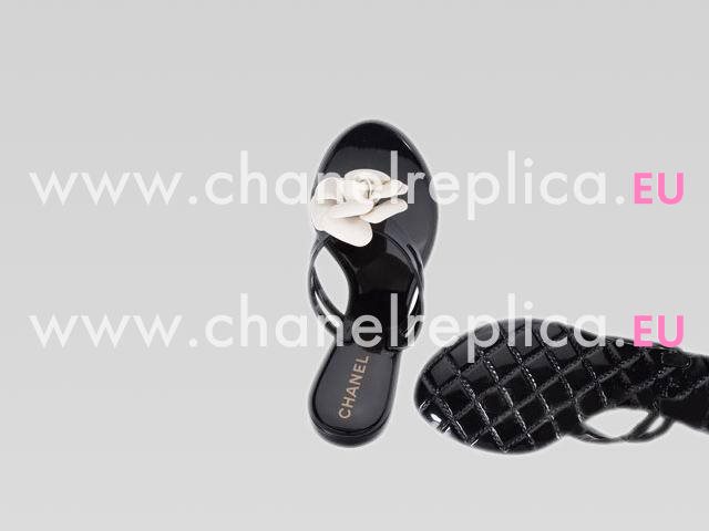 CHANEL CAMELLIA FLIP-FLOPS SANDAL IN IVORY 1245HS