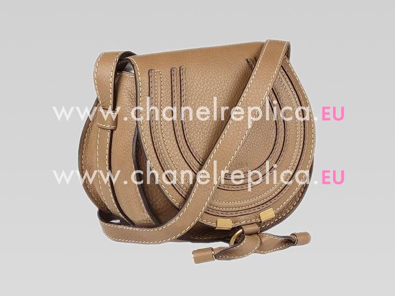 CHLOE Marcie Nano Calfskin Crossbody Bag Nut C460798