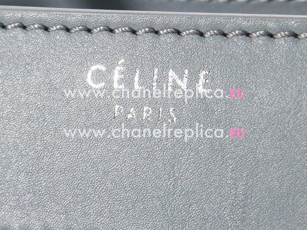 Celine Calfskin Nano Luggage Micro Mini Bag Grey/Blue CE98597