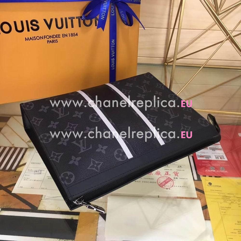 Louis Vuitton Pochette Voyage Monogram Eclipse Flash Bag M64440