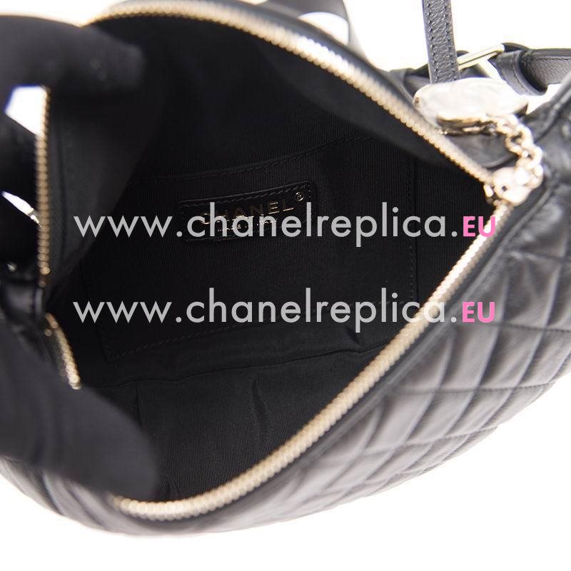 Chanel Black Calfskin & Gold-Tone Metal Waist Bag A57929CBLKGP
