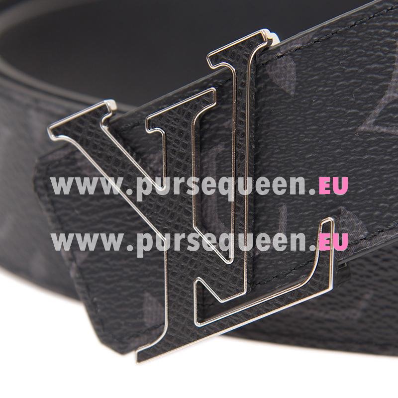 Louis Vuitton Taiga Calf LV Initiales 40MM Reversible Belt Black M0157S