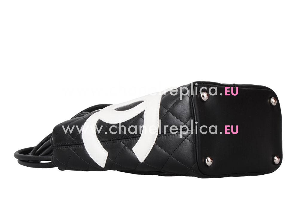 Chanel Kanbonrain Midiamutoto Bag White/Black A25167-1