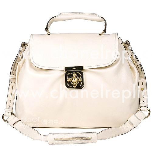 Chloe Elsie Buffalo hide Bag In Cream C4675852