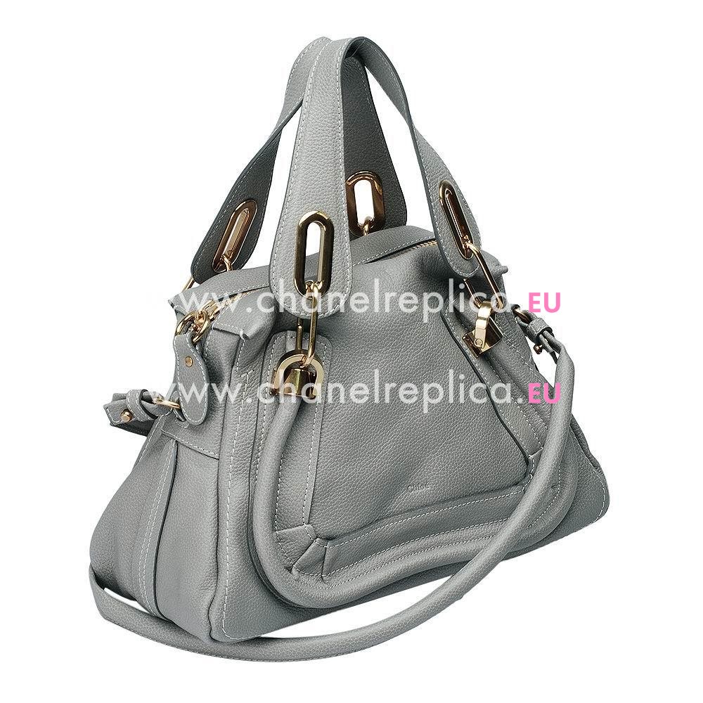 Chloe Mini Paraty Caviar Calfskin Bag In Gray C4875991