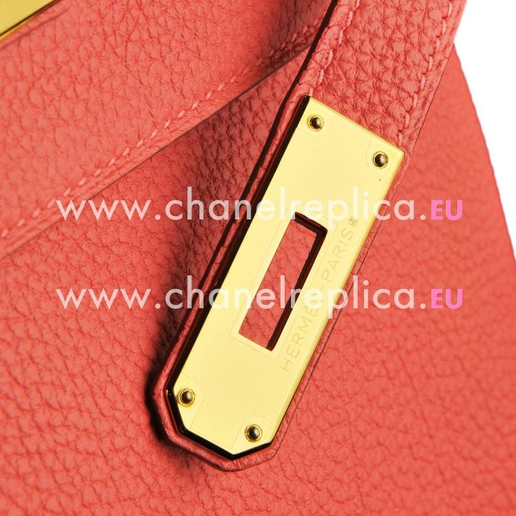 Hermes Kelly 28cm 2R Rouge Pivoine Togo Leather Gold Hardware Handbag HK1028TRU