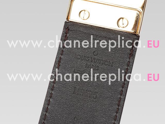 Louis Vuitton Boston Glazed Calf Leather Reversible Belt M9675S