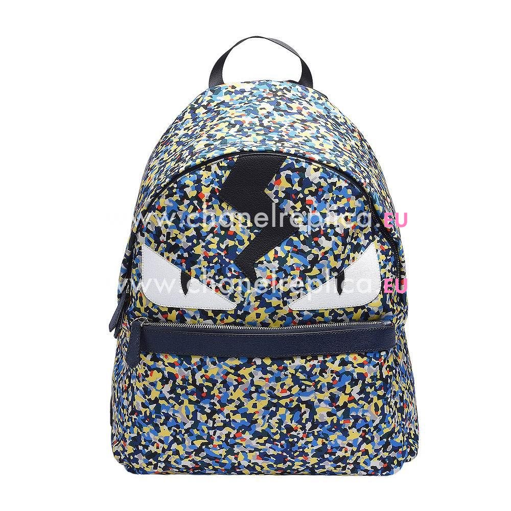 Fendi Monster Calfskin Backpack Broken Color F1548696