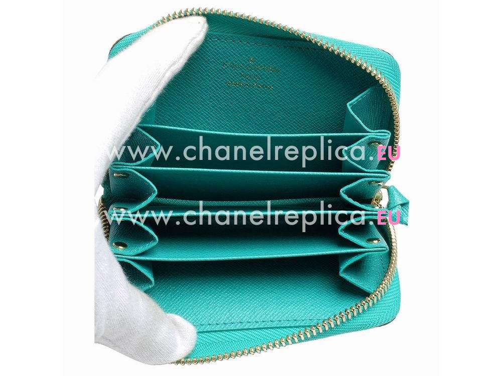 Louis Vuitton Monogram Canvas Zippy Multicartes Turquoise M60910