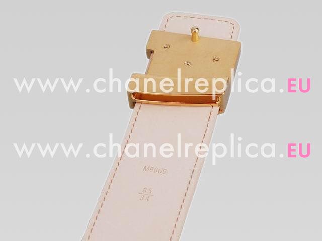 Louis Vuitton Damier Azur Initiales Belt Gold Buckle M9609V