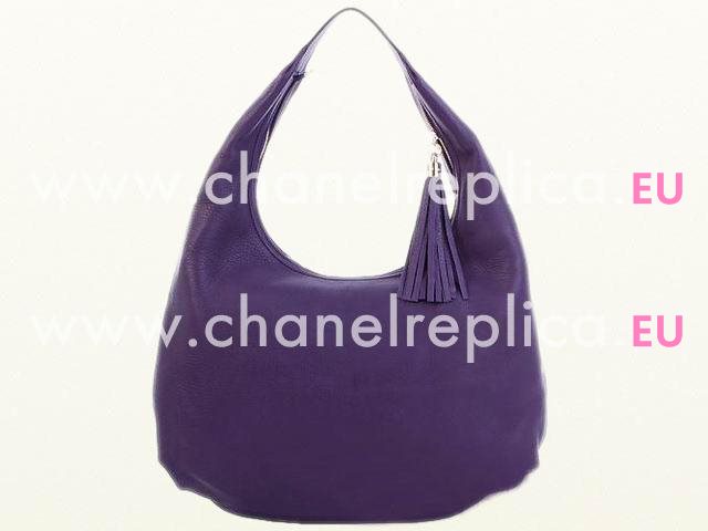 Gucci Soho Embossed Calfskin Tote Bag Purple G348924