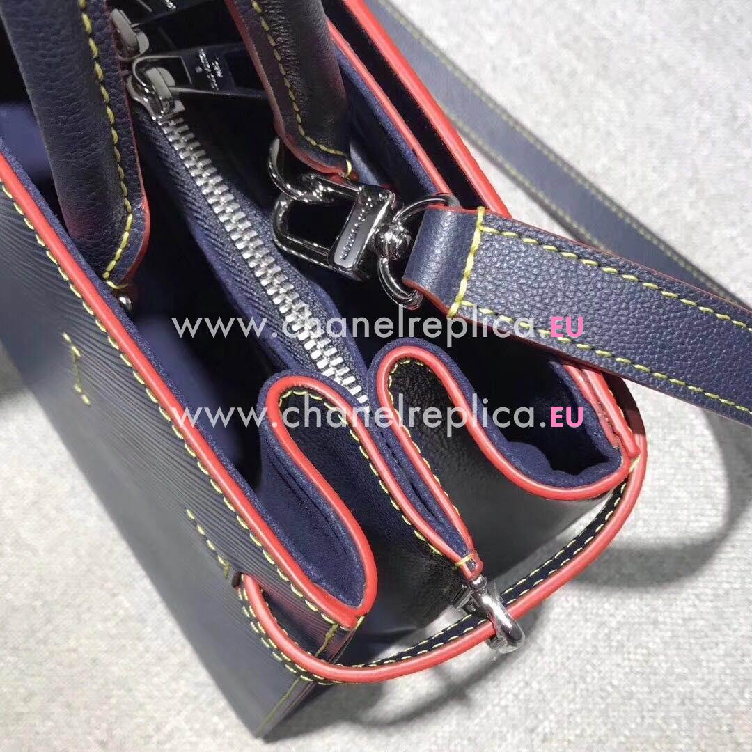 Replica Louis Vuitton Epi Leather Twist Tote Bag Indigo M54980