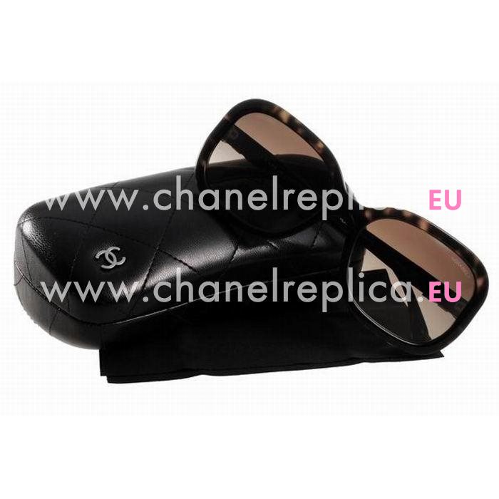 Chanel Metal Plastic Frame Sunglasses Amber A7082806