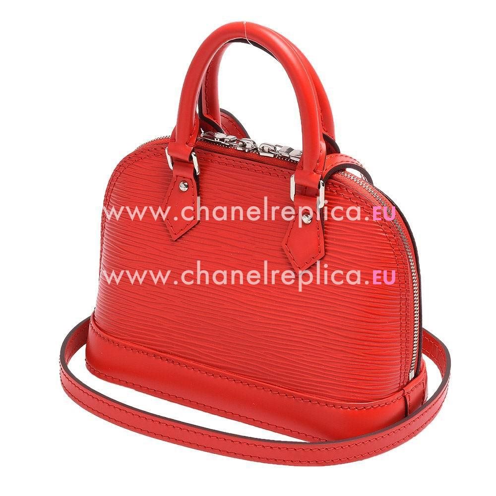 Louis Vuitton Classic EPI Leather Alma Nano Calfskin Bag In Pappy Red M50516