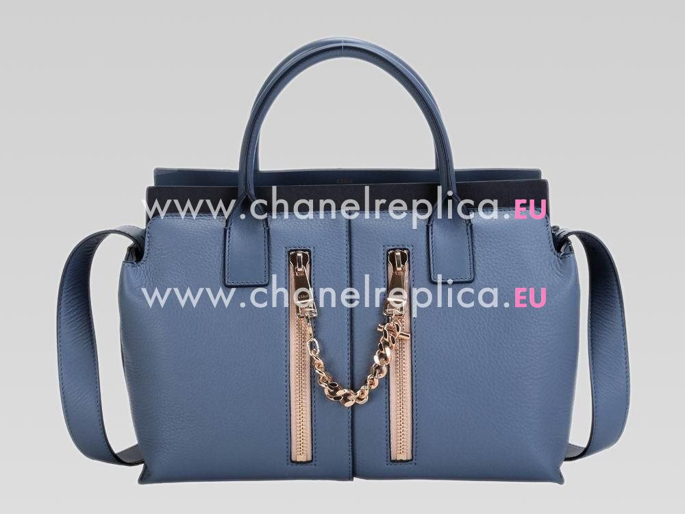Chloe Baylee Calfskin Hand Bag In Blue CL55370