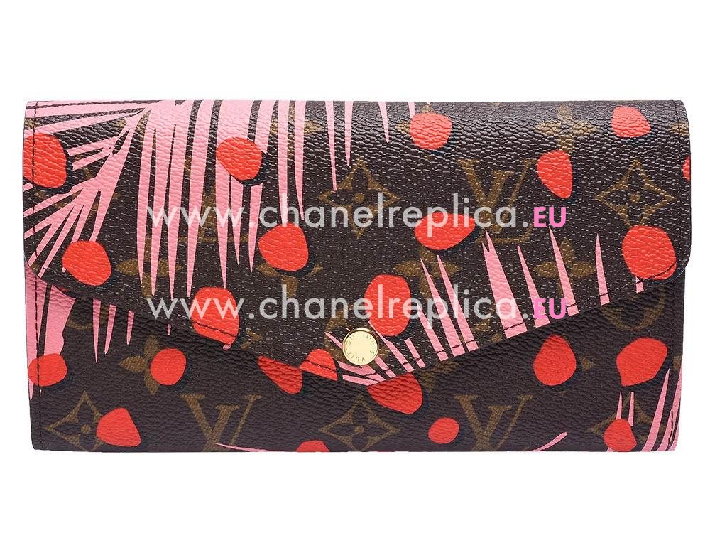 Louis Vuitton Monogram canvas With Palm Dots Sarah Wallet M42576