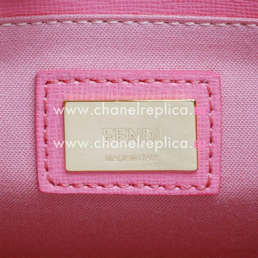 Fendi Monster Calfskin Backpack Pink Camel F1548694