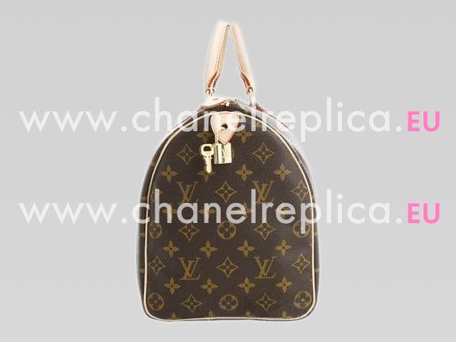 Louis Vuitton Monogram Canvas Speedy 35 Luggage Bag M41524