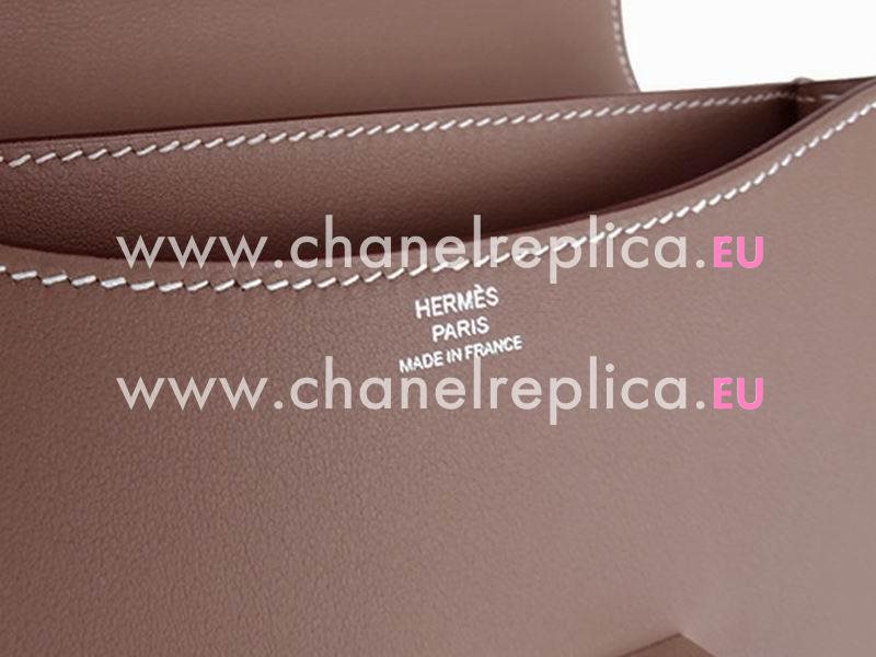 Replica Hermes Constance 18cm Rouge Casaque Micro Shouldbag(Silver) CT1818SWT