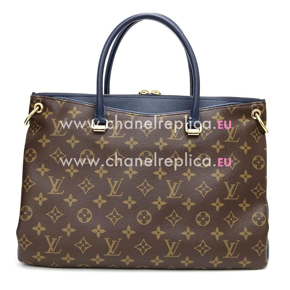 Louis Vuitton Monogram Canvas & Calfskin Leather Pallas In Raisin M44042