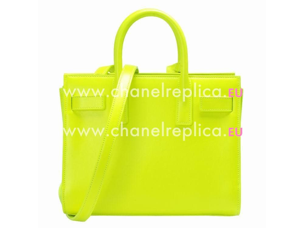 YSL SAC DE JOUR Calfskin Mini Tote Yellow YSL515303