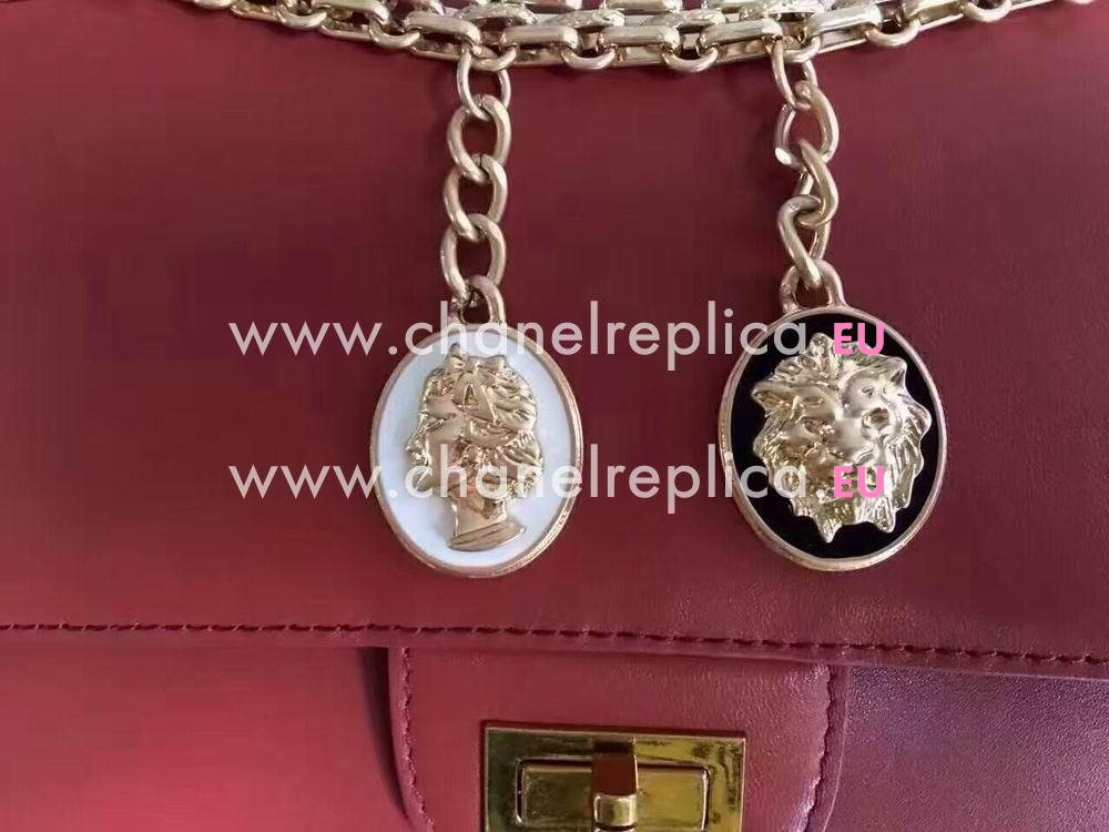 Chanel Paris In Rome 2.55 Flap Bag In burgundy A37588