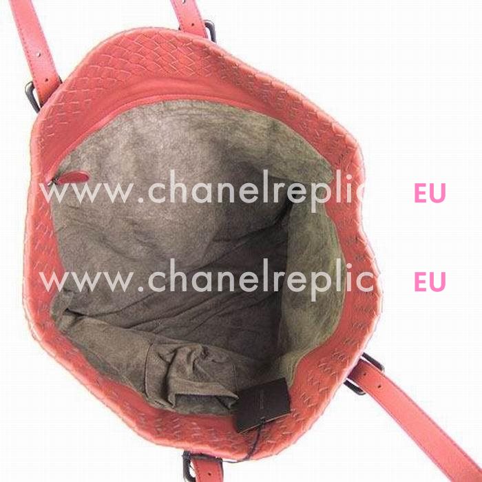 Bottega Veneta Classic Nappa Leather Woven Bag Pink B5104890