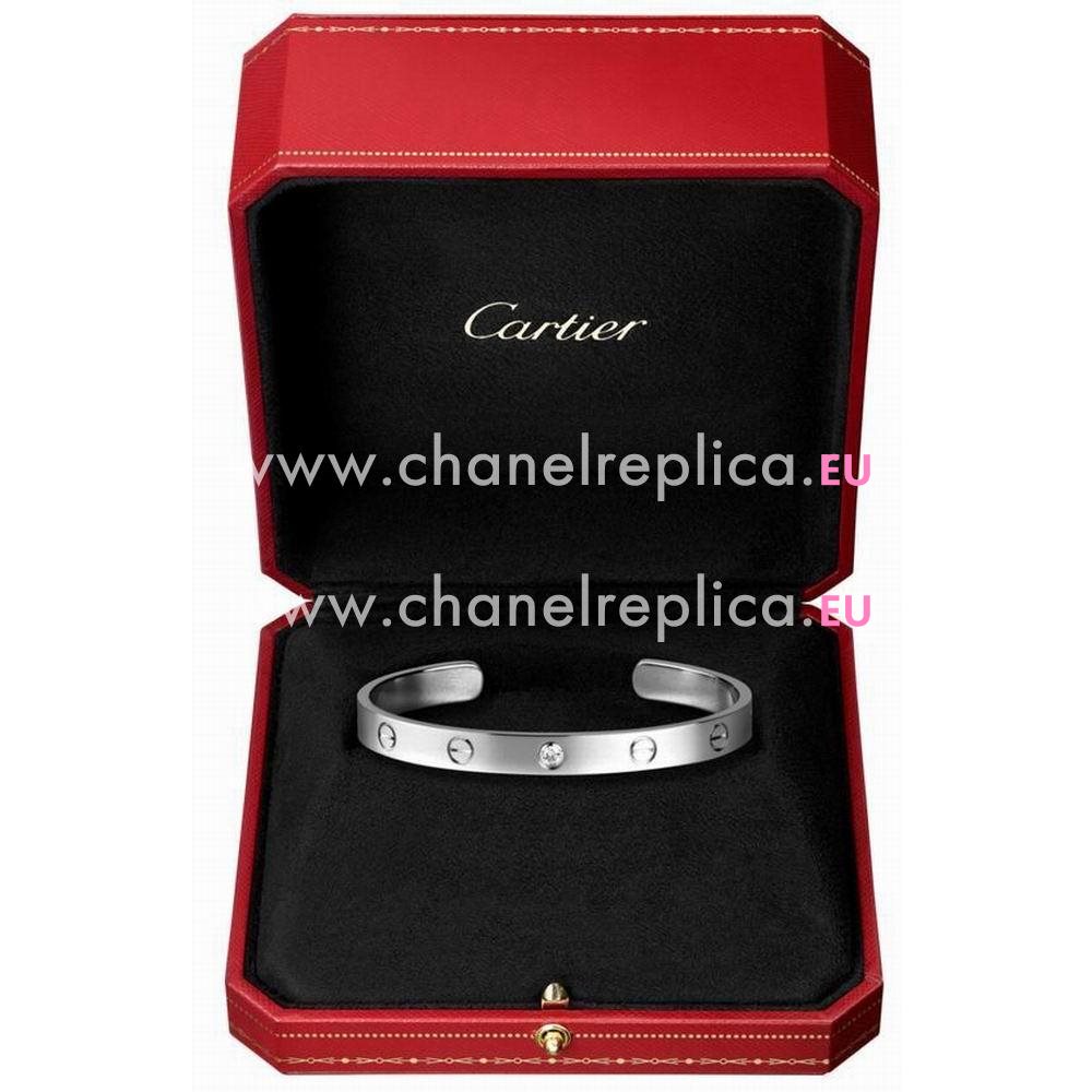 Cartier Love 18K White Gold Diamonds Bracelet CR7081814