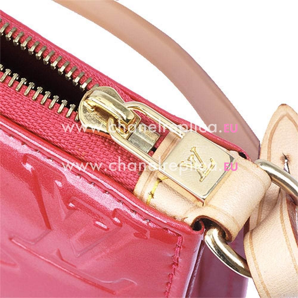 Louis Vuitton Monogram Vernis Patent Leather Hand/shoulder Bag In Peach Pink M91574