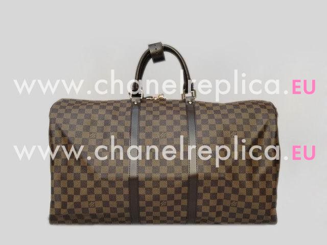 Louis Vuitton Damier Ebene Canvas Keepall 50 Bag N41427